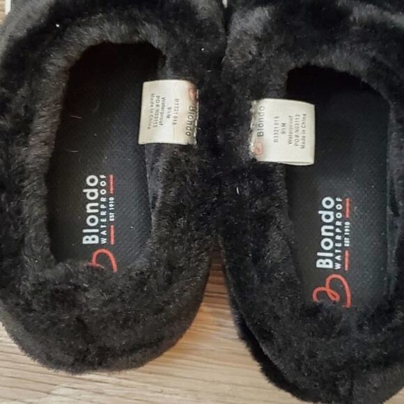 Blondo Waterproof faux fur trimmed suede leather loafers sneakers size 9… - Picture 6 of 8